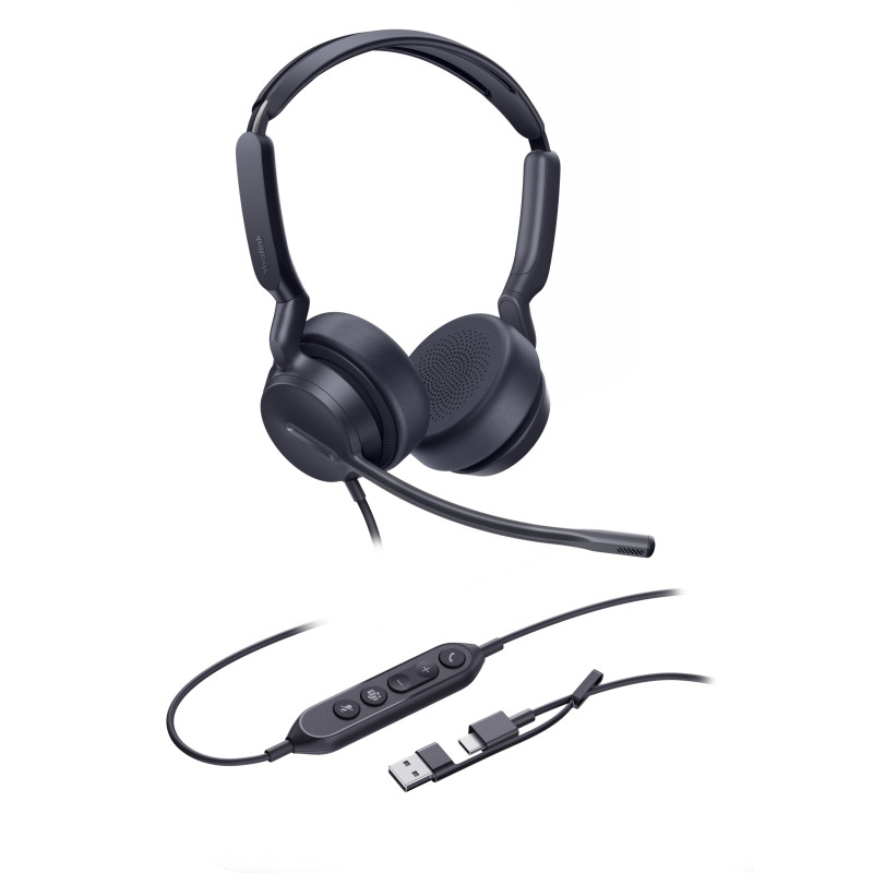 Yealink UH42 Dual Teams USB-C/A, drôtová náhlavná