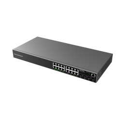 Grandstream GWN7802P L2+ Managed Network Switch 16x 1Gb RJ45, 4x SFP, PoE, DHCP, QoS, VLAN