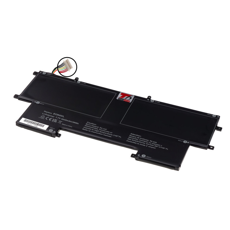 Batérie T6 Power pre HP EliteBook Folio G1, 4935mAh, 38Wh, 4cell, Li-pol