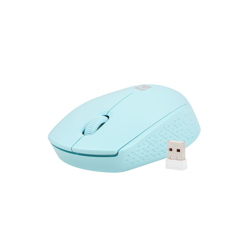 Myš Natec STORK/Kancelárska/Optická/1 600 DPI/Bezdrôtová USB/Modrá