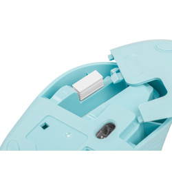 Myš Natec STORK/Kancelárska/Optická/1 600 DPI/Bezdrôtová USB/Modrá