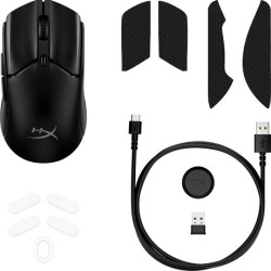 HyperX Pulsefire Haste 2 Mini/Herná/Optická/Pre pravákov/26 000 DPI/Drôtové/Bezdrôtové/Čierna