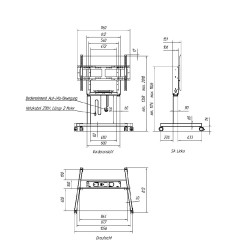 Mobilný stojan MEBIKON eQ Lift Next Mobil Basic 38mm/s