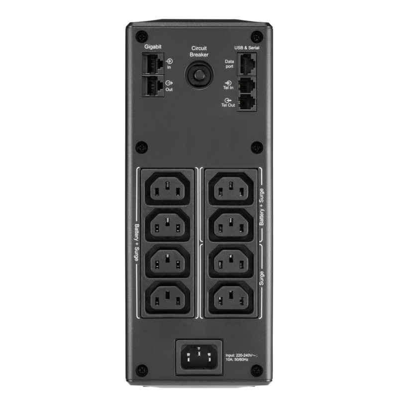 APC Back UPS Pre BR 1600VA, 8 Outlets, AVR, LCD Interface