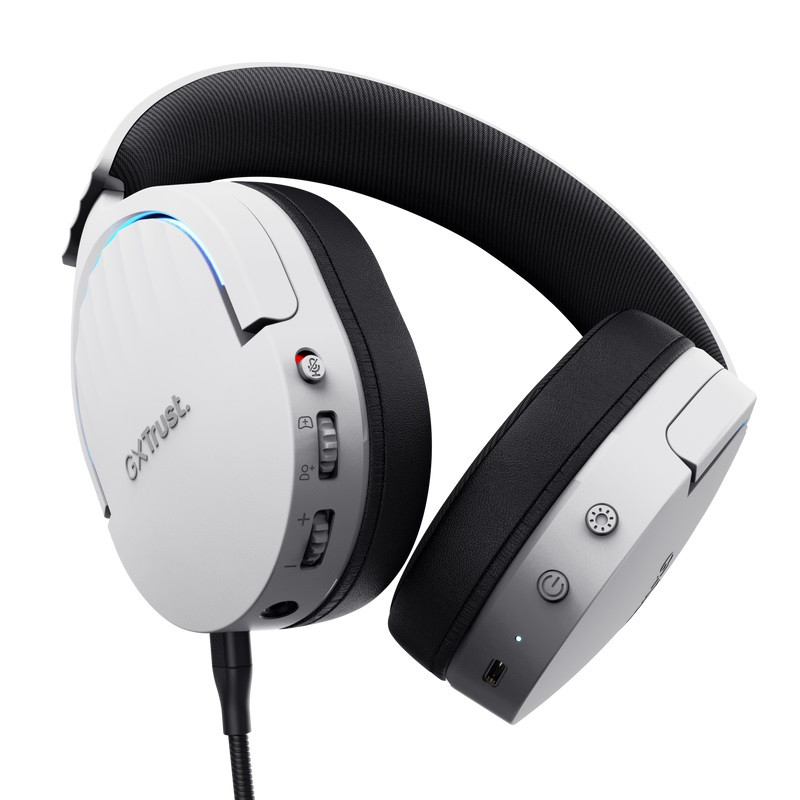 Trust Gaming GXT 491W Fayzo/7.1/Jack/Drôt/BT-USB/Bezdrôt/Biela