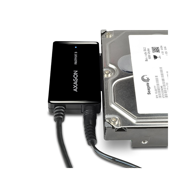 AXAGON ADSA-FP3, USB 5Gbps - SATA 6G, 3.5'' HDD FASTport3 adaptér, vrátane AC napájača