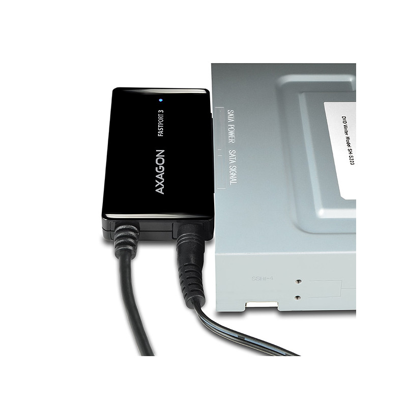AXAGON ADSA-FP3, USB 5Gbps - SATA 6G, 3.5'' HDD FASTport3 adaptér, vrátane AC napájača