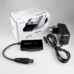 AXAGON ADSA-FP3, USB 5Gbps - SATA 6G, 3.5'' HDD FASTport3 adaptér, vrátane AC napájača