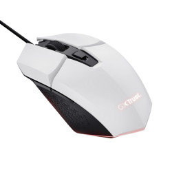 TRUST GXT 109 FELOX/Herná/Optická/Pre pravákov/6 400 DPI/Drôtová USB/Biela