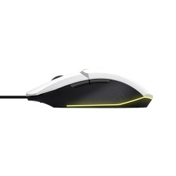 TRUST GXT 109 FELOX/Herná/Optická/Pre pravákov/6 400 DPI/Drôtová USB/Biela