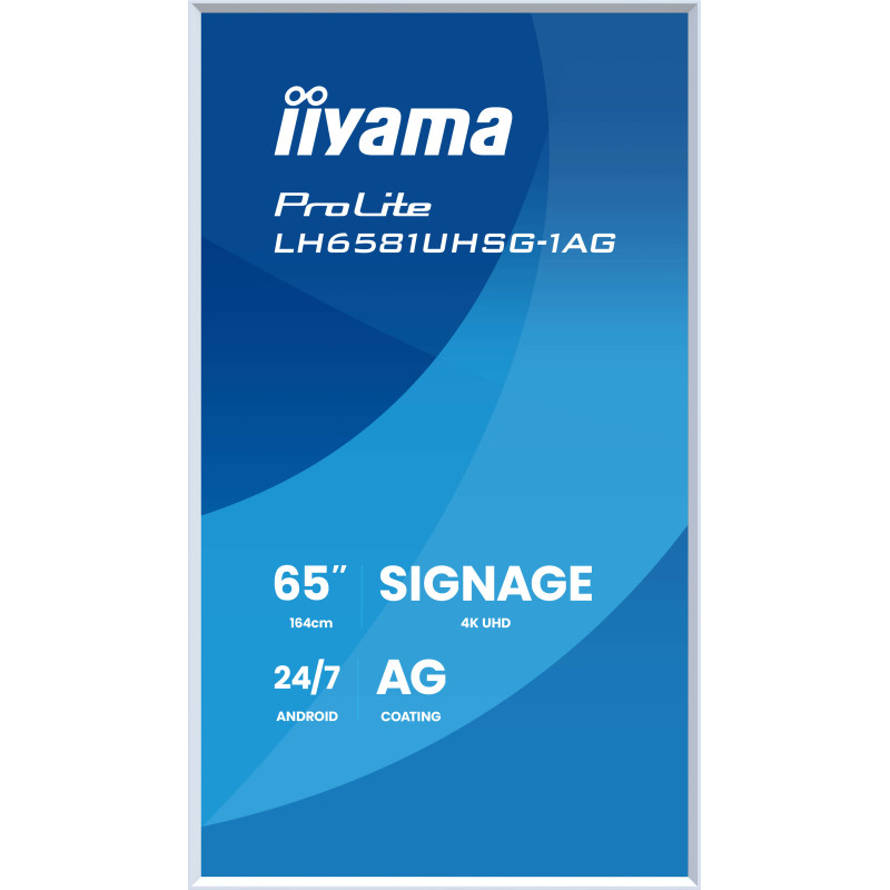 65'' iiyama LH6581UHSG-1AG:VA, 4K UHD,frame