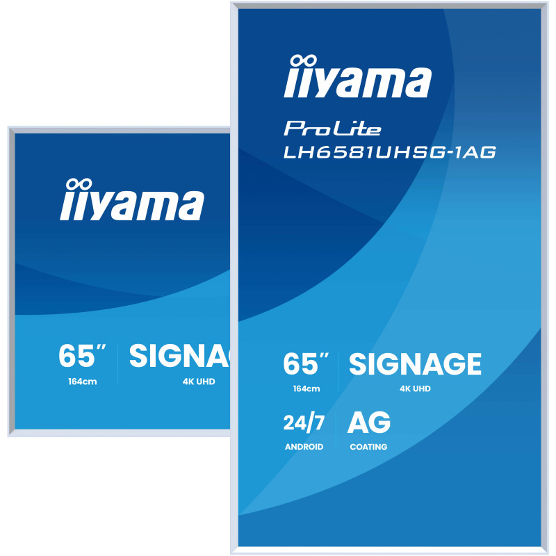 65'' iiyama LH6581UHSG-1AG:VA, 4K UHD,frame