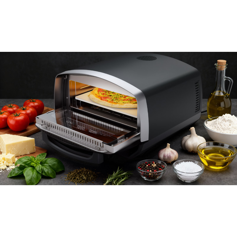 Salente Vulcano, elektrická pizza pec, 450 ° C