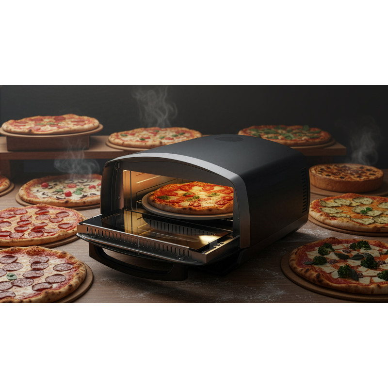Salente Vulcano, elektrická pizza pec, 450 ° C