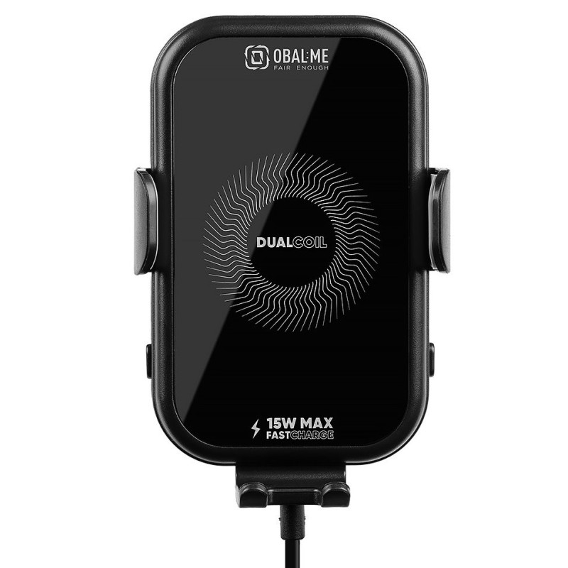 OBAL:ME GravCharger Bezdrôtový Nabíjací Držiak do Auta 15W Black