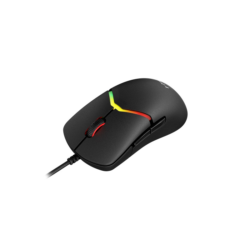 HyperX Pulsefire Saga/Herná/Optická/Pre pravákov/26 000 DPI/Drôtové USB-A/Čierna