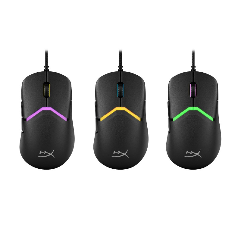HyperX Pulsefire Saga/Herná/Optická/Pre pravákov/26 000 DPI/Drôtové USB-A/Čierna