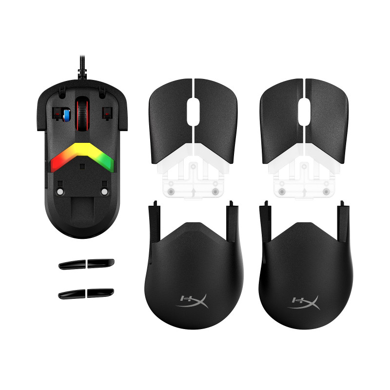 HyperX Pulsefire Saga/Herná/Optická/Pre pravákov/26 000 DPI/Drôtové USB-A/Čierna