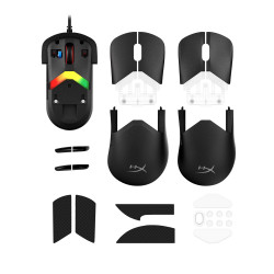 HyperX Pulsefire Saga/Herná/Optická/Pre pravákov/26 000 DPI/Drôtové USB-A/Čierna