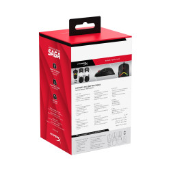 HyperX Pulsefire Saga/Herná/Optická/Pre pravákov/26 000 DPI/Drôtové USB-A/Čierna