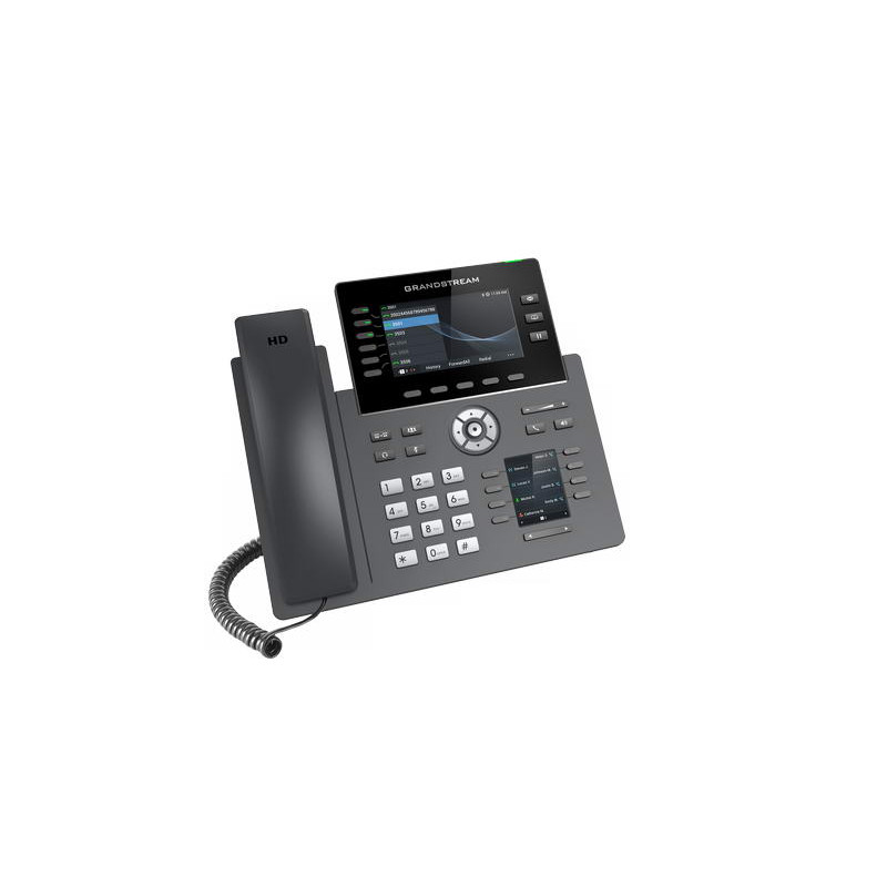 Grandstream GRP2616 SIP telefón, 2xdisplej, 4.3'' a 2.4'', 6 SIP účty, 24 pr.tl., 2x1Gb, WiFi, BT, USB