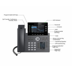Grandstream GRP2616 SIP telefón, 2xdisplej, 4.3'' a 2.4'', 6 SIP účty, 24 pr.tl., 2x1Gb, WiFi, BT, USB