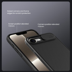 Nillkin CamShield PRO Zadný Kryt pre Apple iPhone 16e/17e Black