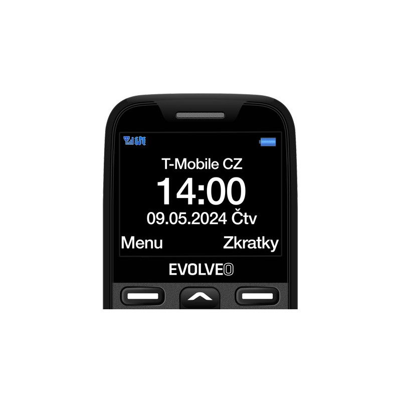 EVOLVEO EasyPhone XR, mobilný telefón pre seniorov s nabíjacím stojanom, čierna