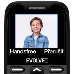 EVOLVEO EasyPhone XR, mobilný telefón pre seniorov s nabíjacím stojanom, čierna