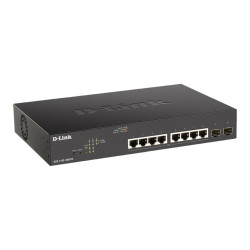 D-Link DGS-1100-10MPV2, 8x 1000Base-T 802.3af/802.3at PoE, 2x SFP, 130W PoE budget