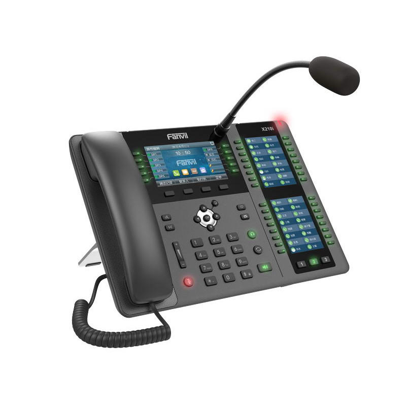 GRANDSTREAM - Fanvil X210i SIP pagingová konzola, 4.3'' bar. disp.+2 prid. disp., 20 SIP, 106 DSS, ext. miker, 2xGbit