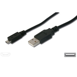 PremiumCord Micro USB kábel, A-B 1m