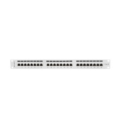 LANBERG PATCH PANEL 24 PORTOV 1U 19'' CAT.6 FTP TIENENÝ ŠEDÝ