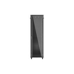 LANBERG INŠTALAČNÝ SKRIŇOVÝ ROZVADEČ 19'' 42U 600X1000 ČIERNE SKLENENÉ DVERE (PLOCHÉ BALENIE)