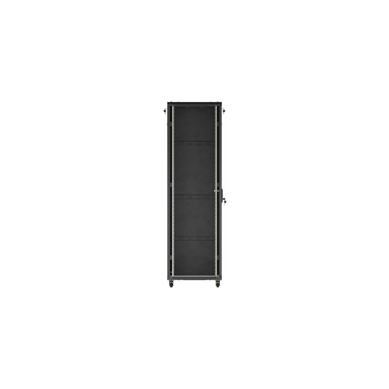 LANBERG INŠTALAČNÝ SKRIŇOVÝ ROZVADEČ 19'' 42U 600X1000 ČIERNE SKLENENÉ DVERE (PLOCHÉ BALENIE)