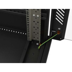 LANBERG INŠTALAČNÝ SKRIŇOVÝ ROZVADEČ 19'' 42U 600X1000 ČIERNE SKLENENÉ DVERE (PLOCHÉ BALENIE)