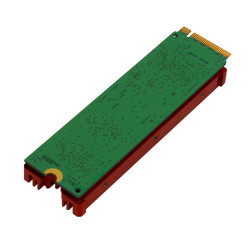 AXAGON CLR-M2, hliníkový pasívny chladič pre jedno aj oboustranný M.2 SSD disk, výška 12 mm