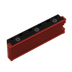 AXAGON CLR-M2, hliníkový pasívny chladič pre jedno aj oboustranný M.2 SSD disk, výška 12 mm