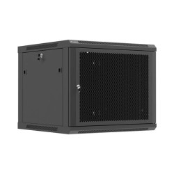 LANBERG NÁSTENNÁ INŠTALAČNÁ SKRIŇA 19'' 9U 600X600 ČIERNE PERFOROVANÉ DVERE (PLOCHÉ BALENIE)