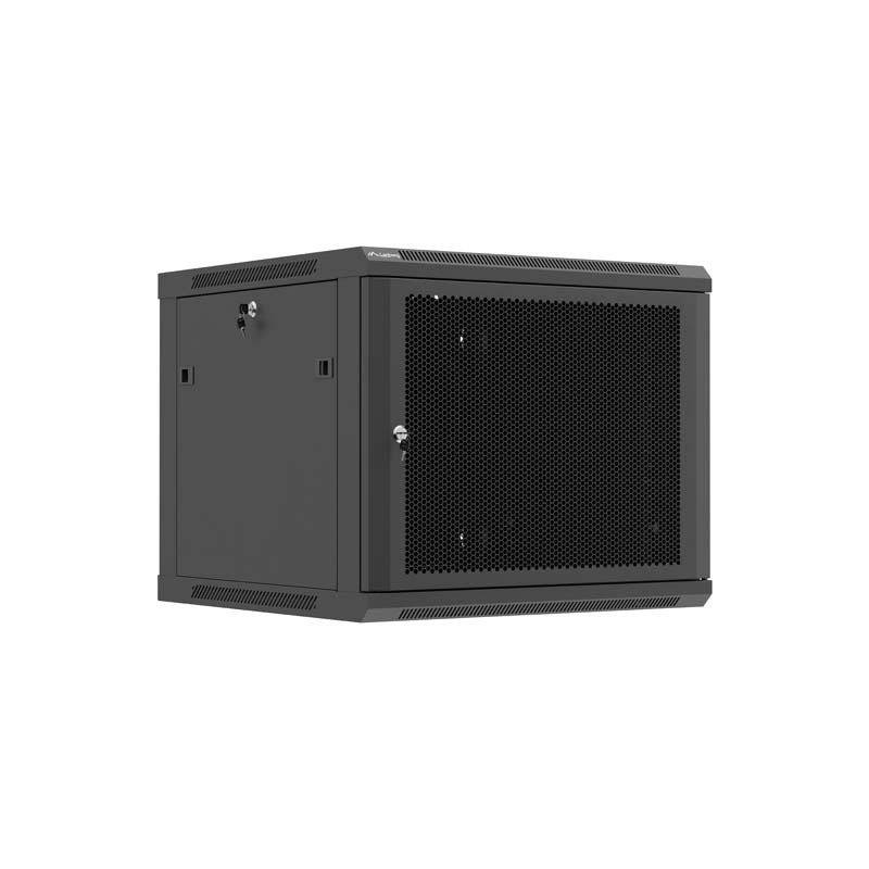 LANBERG NÁSTENNÁ INŠTALAČNÁ SKRIŇA 19'' 9U 600X600 ČIERNE PERFOROVANÉ DVERE (PLOCHÉ BALENIE)