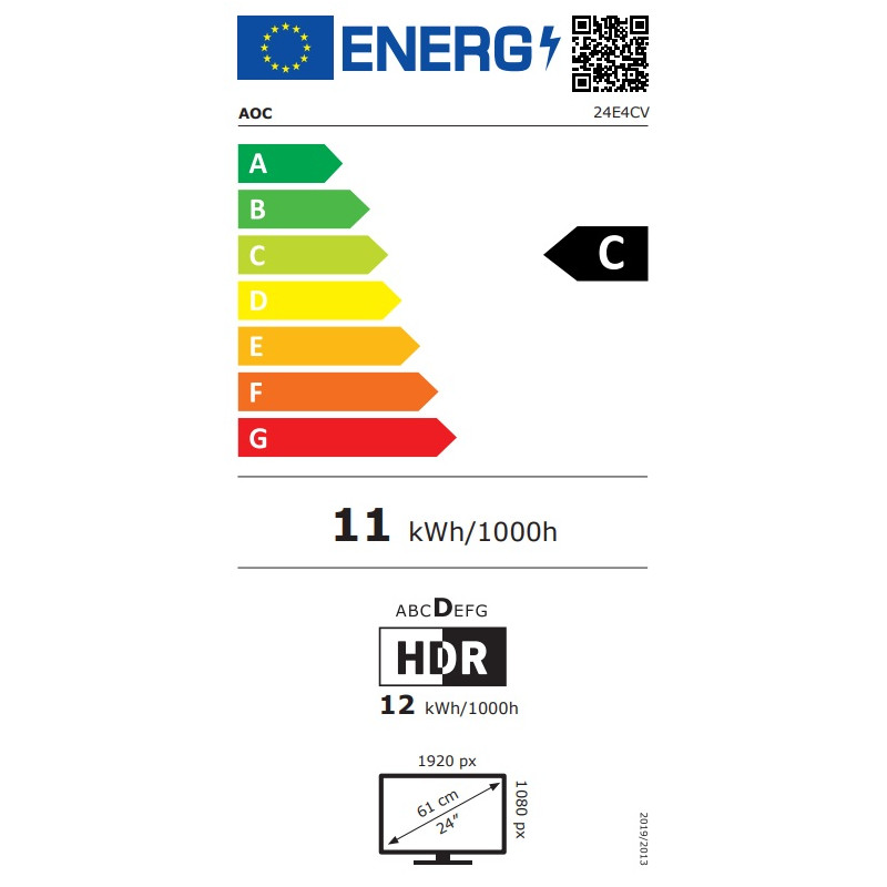 24'' LED AOC 24E4CV