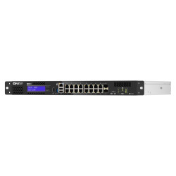 QNAP riadený switch QGD-1600-4G (16x GbE, 4core CPU, 4GB RAM, 2x 2,5'' SATA, 2x PCIe, 1x HDMI, 3x USB)