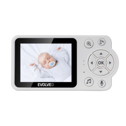 EVOLVEO Baby Monitor N3, detská videoopatrovateľka, modrá