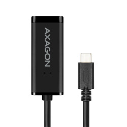 AXAGON ADE-SRC, USB-C 3.2 Gen 1 - Gigabit Ethernet sieťová karta, auto inštal, čierna