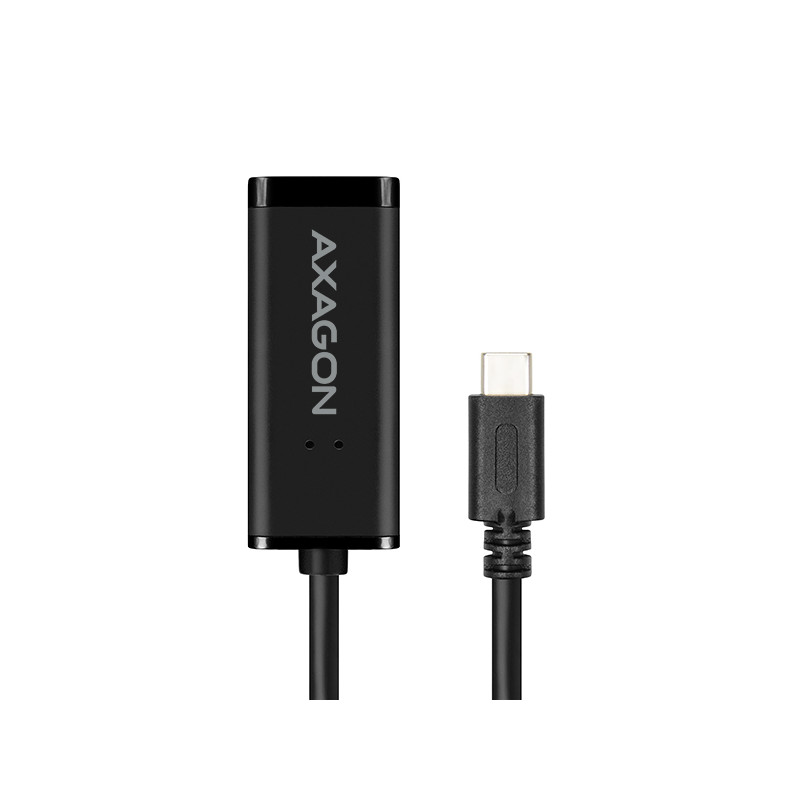AXAGON ADE-SRC, USB-C 3.2 Gen 1 - Gigabit Ethernet sieťová karta, auto inštal, čierna