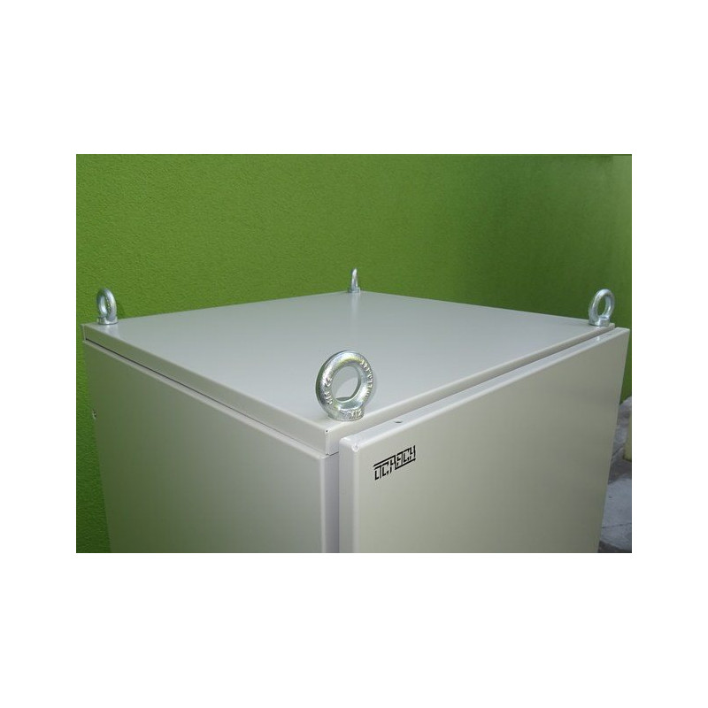OEM - 19'' vonkajší rozvádzač IP55 30U/600mm plech.dvere, 3-bod.zámok