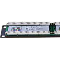 DATACOM Patch panel 24x RJ-45, Cat5e UTP, 1U, 19'' LSA