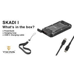 Outdoorová powerbanka Viking SKADI I/Output: 1xUSB-A, 1xUSB-C/Wireless charge 15W max/10000mAh