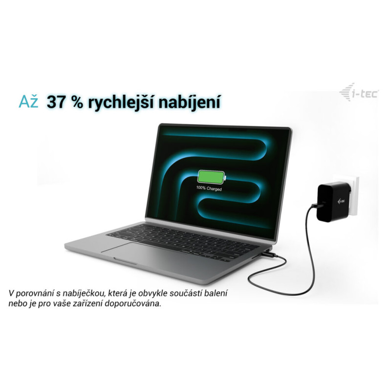 i-tec 100W USB-C Power Delivery GaN Charger