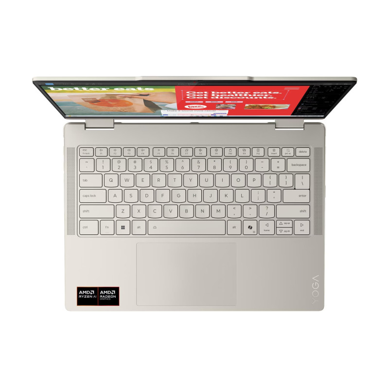 Lenovo Yoga 7 2-in-1/14AKP10/AI7-350/14''/WUXGA/T/16GB/1TB/AMD int/W11H/Seashell/3R On-Site